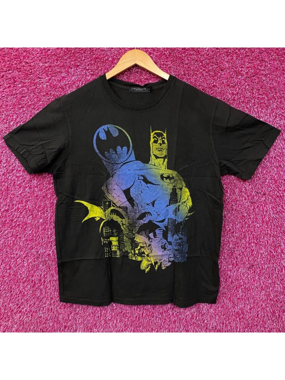 Junk Food Clothing BATMAN Gradient Retro Style Women's Tee XL